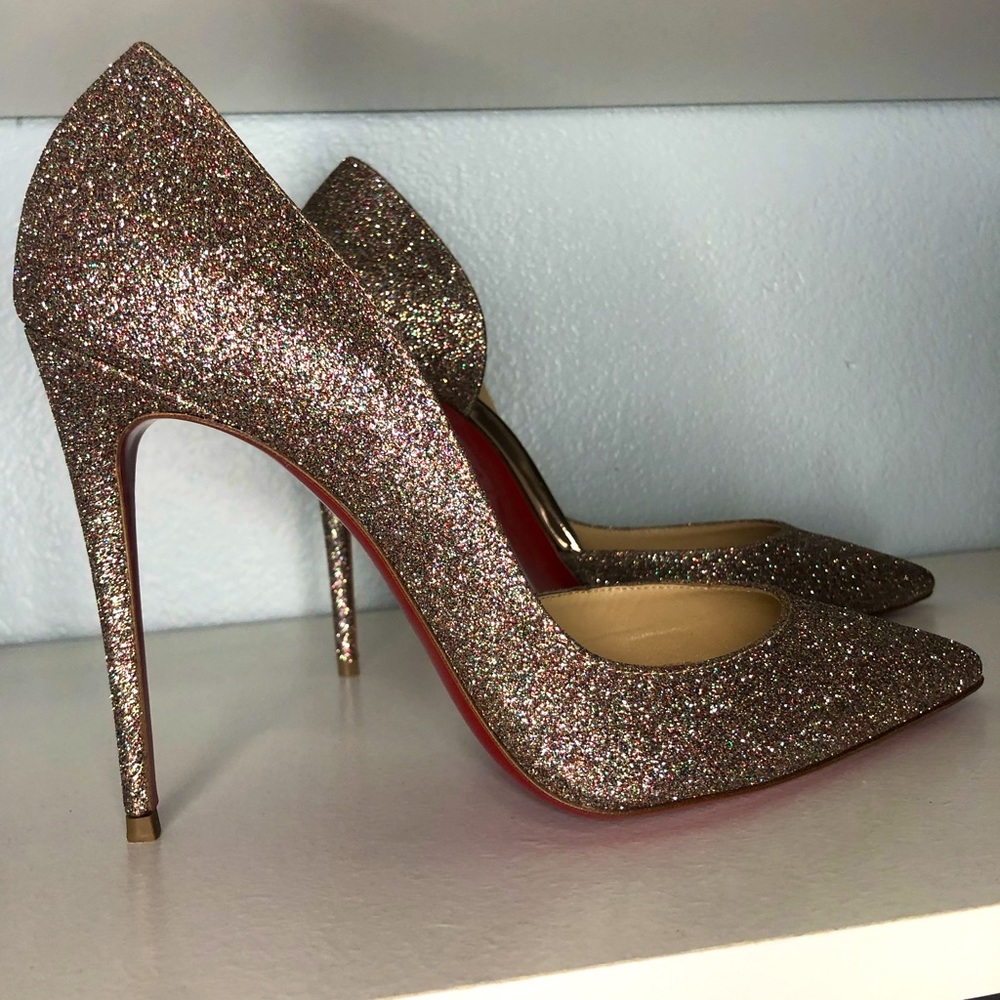 Christian Louboutin Iriza 100 Glitter Mini
